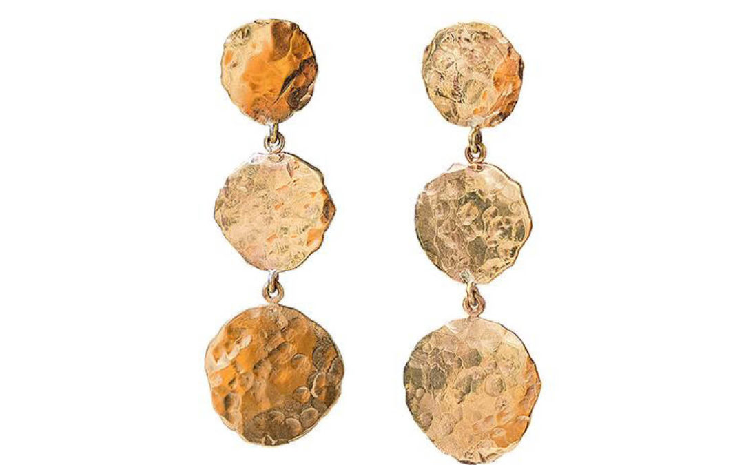 Sarah Gardner – Hammered Roman Disk Earrings